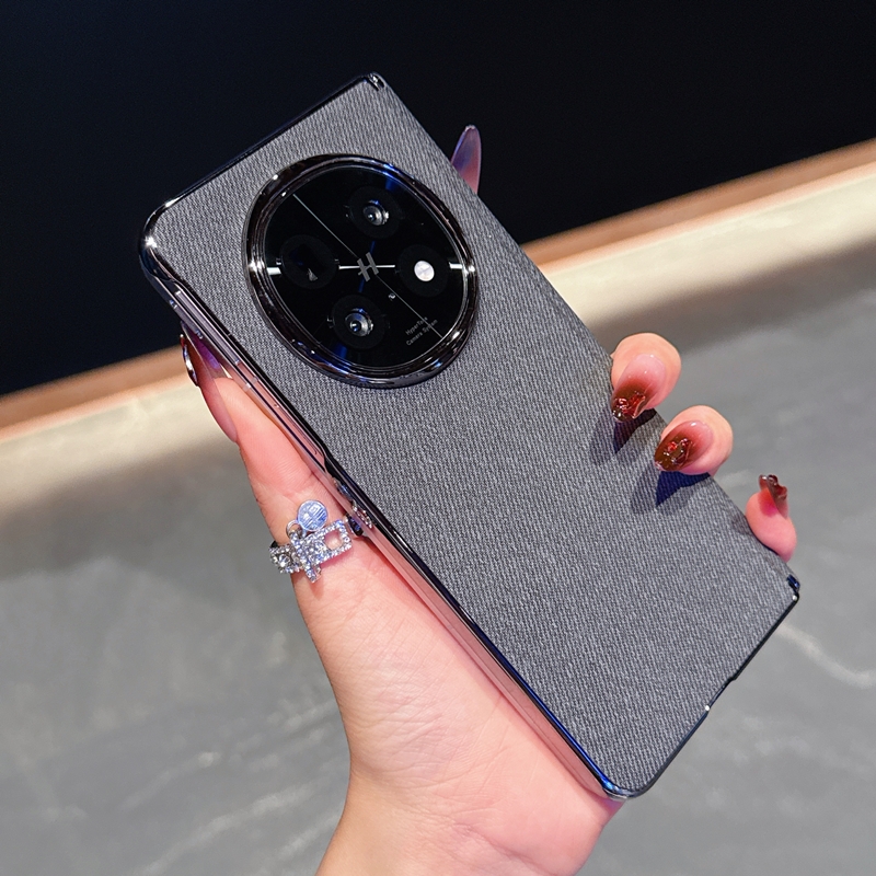 适用oppofindn5手机壳新款OPPOFind折叠屏N5毛麻布纹oppo磁吸FindN5中轴保护套find内置磁吸PKH110后壳oppon5