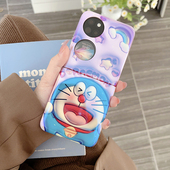 适用华为p50pocket s手机壳蓝光pock卡通可爱pockets宝盒pk2折叠屏新款 pokcet2叮当猫poket膨胀pokcet2保护套