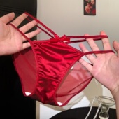 性感高级蕾丝红色本命年内裤 女款 2026新款 「HS」绯惑柔绡 三角裤