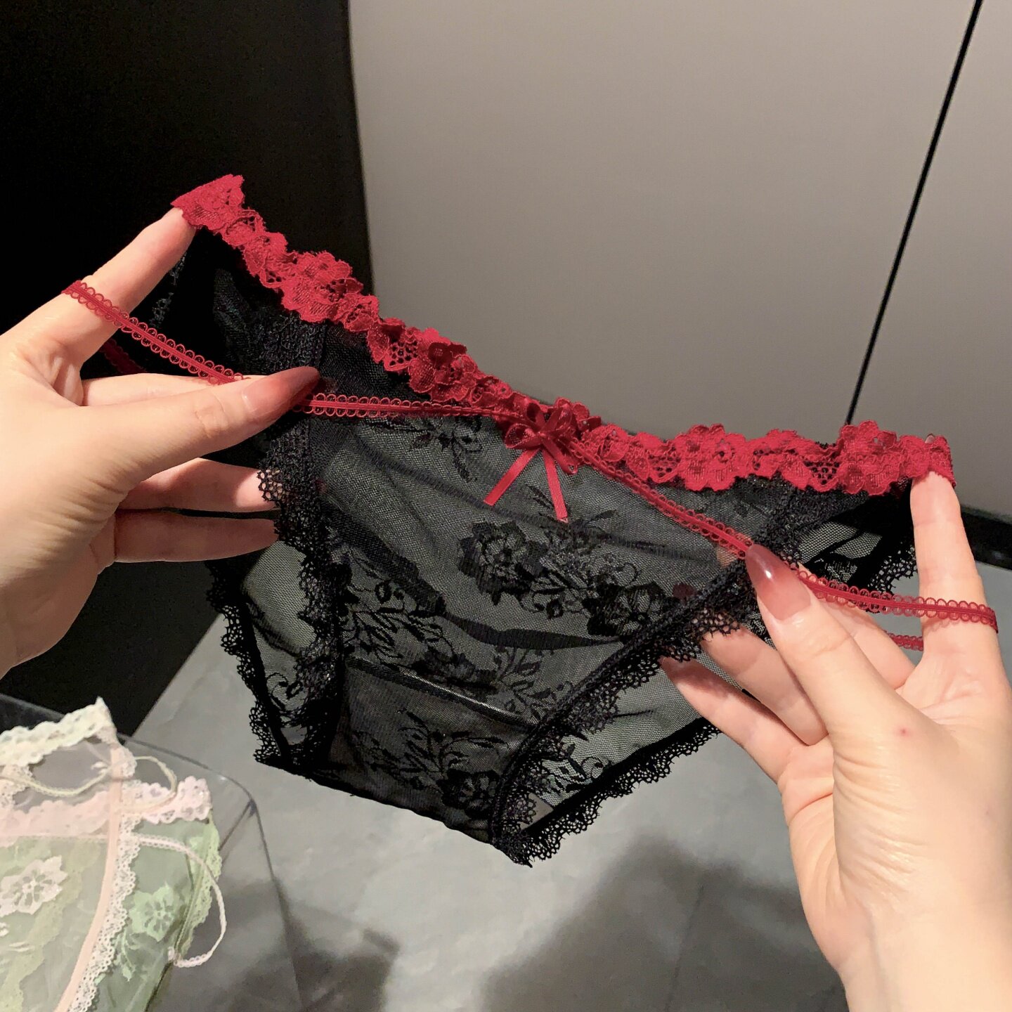 性感满满~撩系十足蕾丝内内图片