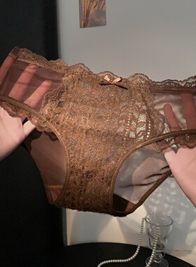 「HS」柔棕勾情*高颜值性感勾人蕾丝内裤女款2026新款女士三角裤