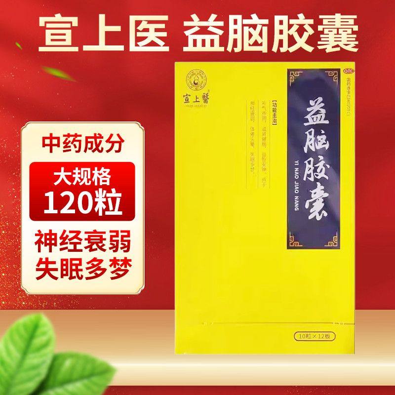 宣上医 益脑胶囊0.3g*120粒/盒补气养阴益智安神神经衰弱失眠多梦