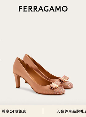 【新品】FERRAGAMO菲拉格慕女士Vara蝴蝶结高跟鞋