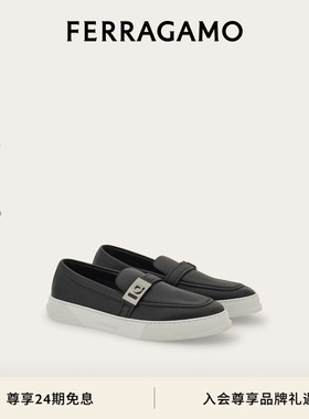 【新年礼物】FERRAGAMO菲拉格慕男士Hug扣饰混搭风格休闲鞋