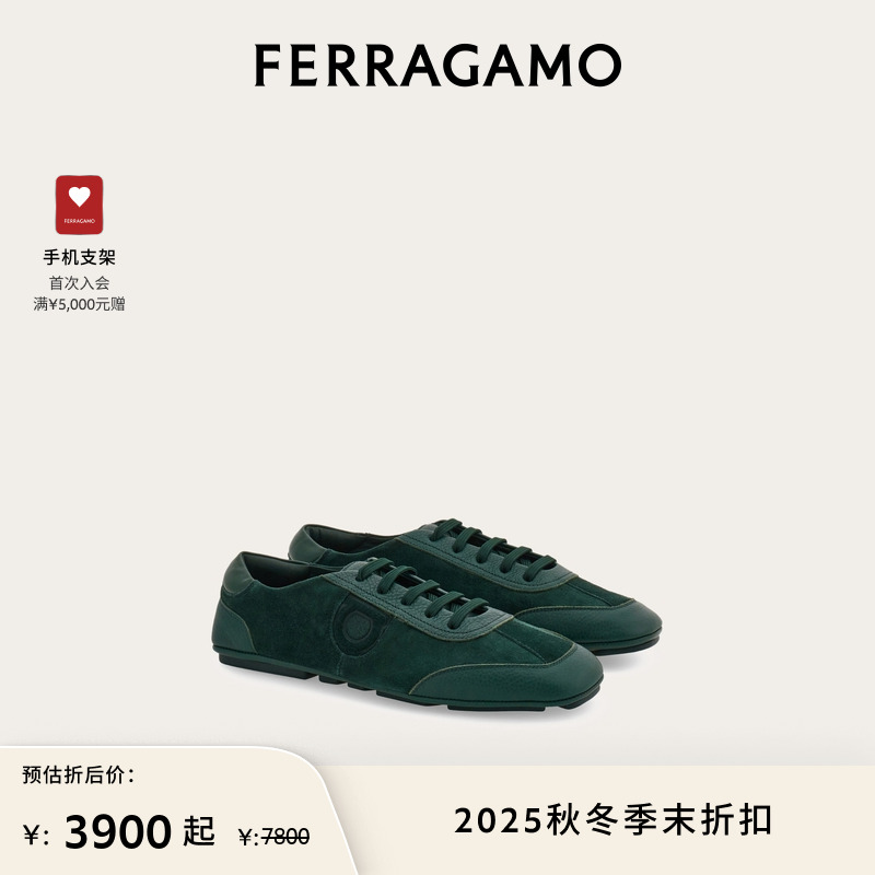 【限时优惠】FERRAGAMO菲拉格慕男士系带开车鞋