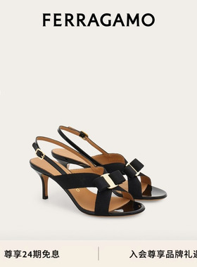 【24期免息】FERRAGAMO菲拉格慕女士Vara蝴蝶结凉鞋
