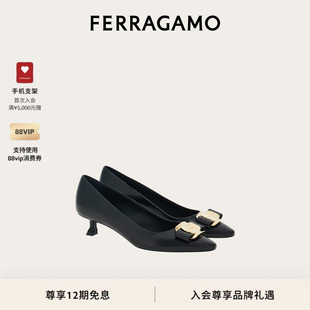 Vara铭牌低跟鞋 FERRAGAMO菲拉格慕女士新版 婚鞋 12期免息