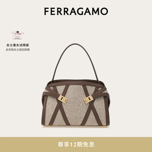 大號 FERRAGAMO菲拉格慕女士Hug單肩包 高圓圓同款