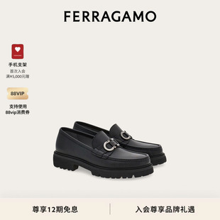 Gancini莫卡辛鞋 FERRAGAMO菲拉格慕男士 乐福鞋 12期免息