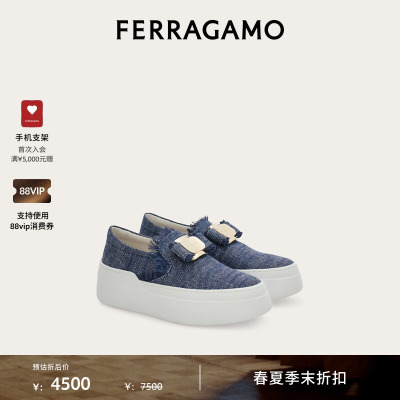 【季末折扣】FERRAGAMO菲拉格慕女士新款Vara扣饰休闲鞋