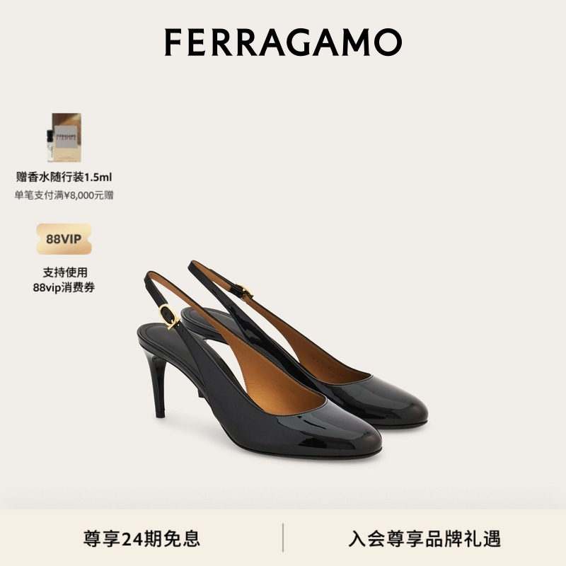 【新年礼物】FERRAGAMO菲拉格慕女士露跟鞋,女鞋,浅口单鞋,淘宝优惠券,粉丝福利购,淘宝优惠卷