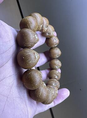 2026财宝紫金鼠正圆光珠手串菩提子紫金鼠三眼手串男女士佛珠冷门