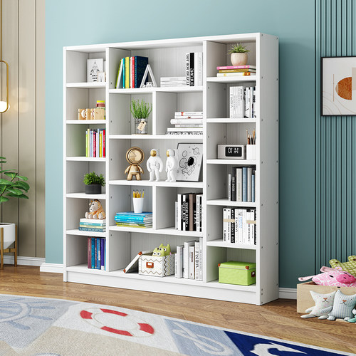 实木书架简约储物柜置物架