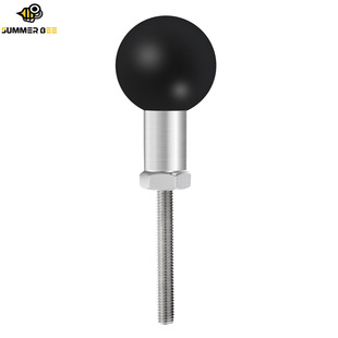 25mm一拖二球头支架底座手机导航支架拓展球头铝合金相机连杆M6