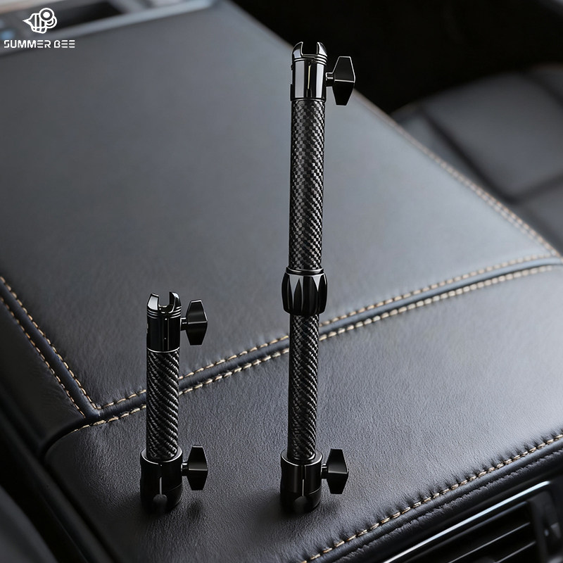 Summer Bee碳纤维25mm转17mm连接杆夹臂车载手机支架改装配件伸缩