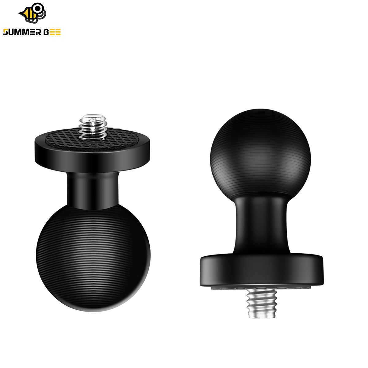 运动相机球头支架底座25mm铝合金1英寸金属摩托手机导航配件20mm