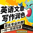 英文写作留学文书润色英语语法文章校对essay翻译演讲稿修改ai率