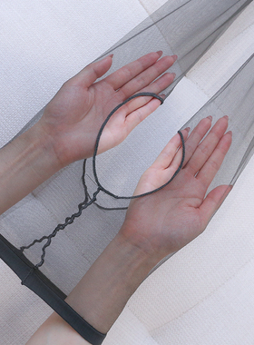 MEET MF黑丝0d开裆丝袜超薄隐形脚尖透明免脱薄款大码丝滑性感