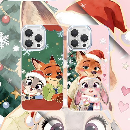 圣诞朱迪尼克手机壳适用苹果17动漫iphone16小米15pro疯狂动物城2红米k90华为m80vivox300iqoo15一加ACE6周边