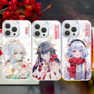 原神手机壳新年兹白少女芙宁娜菲林斯胡桃适用苹果17iPhone14极光金小米15华为m70红米k80一加ace5Iqoo13周边