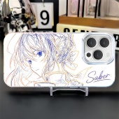 二次元 手机壳saber阿尔托莉雅Fate远坂凛适用iphone17苹果16极光金小米15红米k80至尊华为m70iQOO13一加ace5
