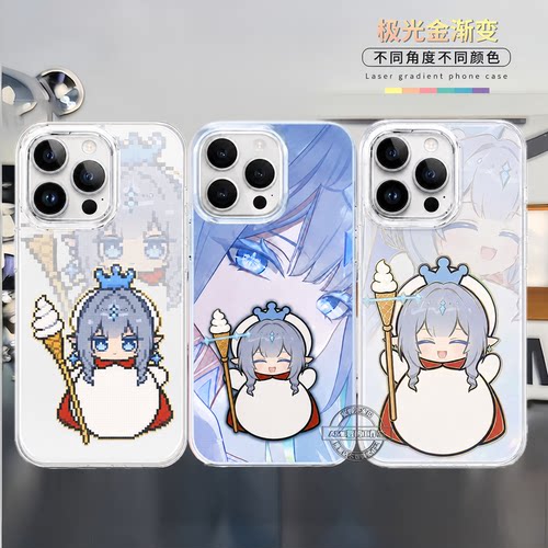 原神手机壳蜜雪冰皇q版冰神安娜