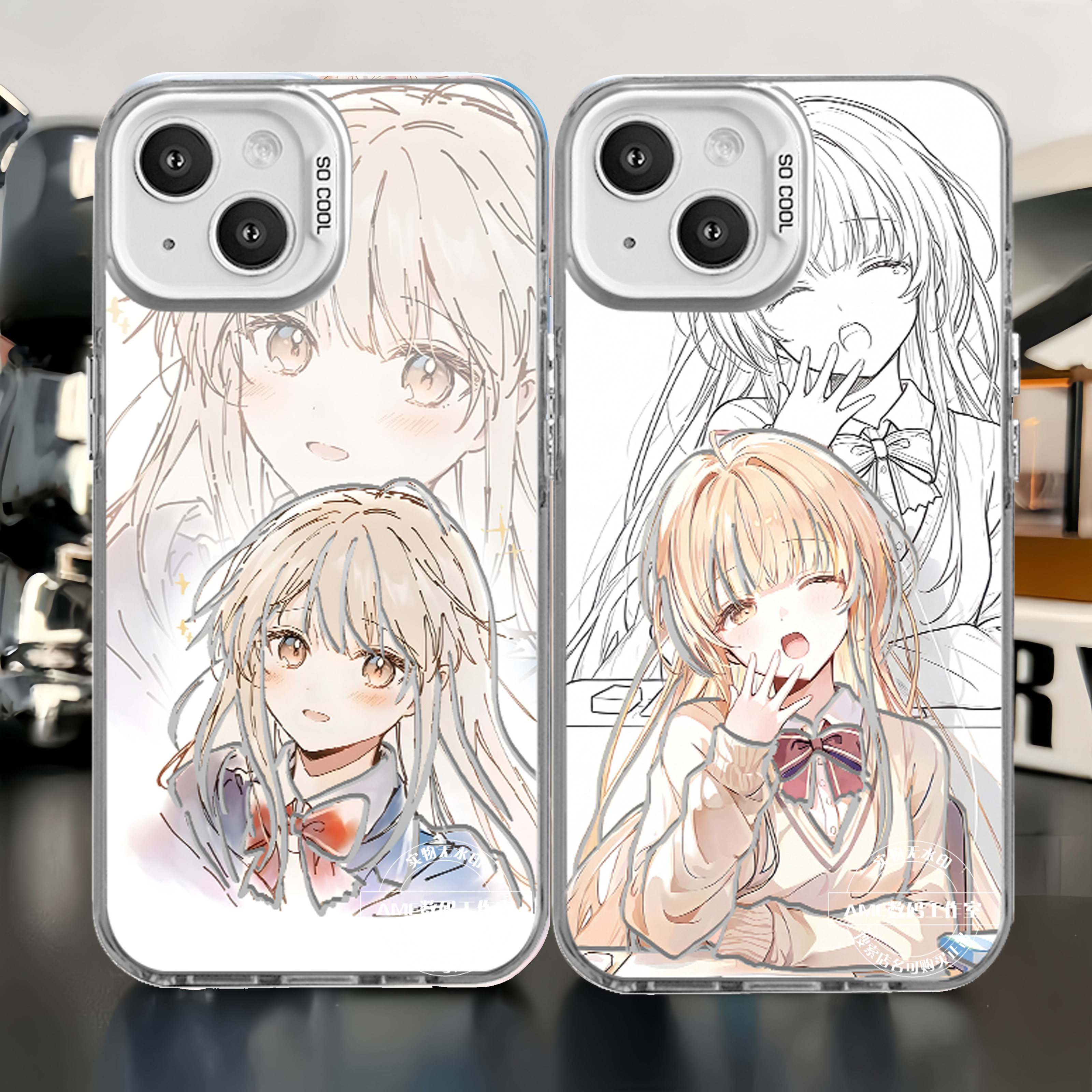 椎名真昼手机壳适用苹果16冰川纹iphone15华为m70二次元小米14动漫红米k80邻家天使大人iqoo13一加ace5周边