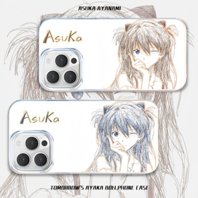 二次元手机壳绫波丽明日香极光金