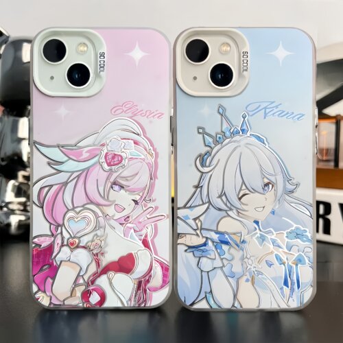 崩坏三爱莉希雅手机壳新款琪亚娜适用苹果17彩银iphone16小米15华为m80荣耀400红米k90一加ace6防摔iqoo15