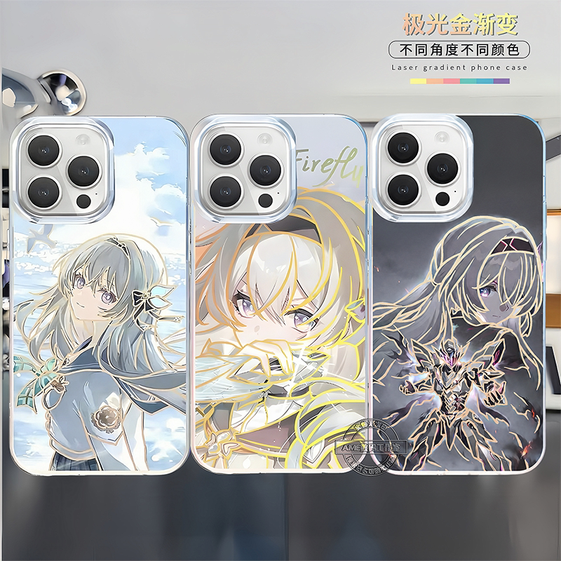 崩坏星穹铁道手机壳流萤适用苹果17极光金iphone16小米17红米k90华为mate70荣耀WINiqoo15防摔neo11一加ace6