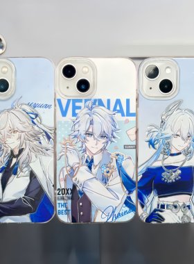 星穹铁道手机壳奶茶新款爻光景元白厄适用苹果17冰川纹iphone16小米17红米K90华为m80VIVOx300iqoo15一加ace6