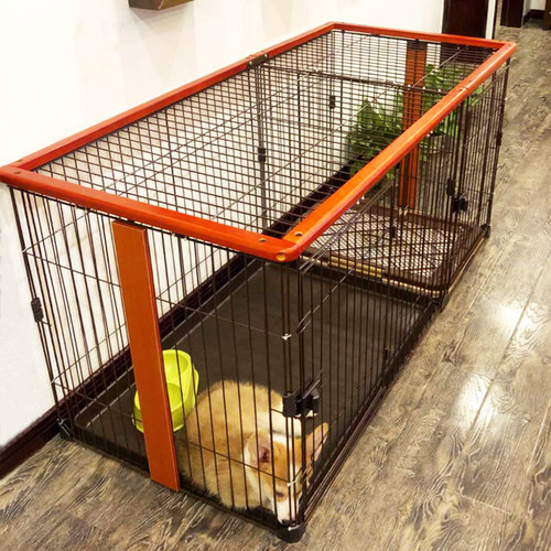 木质狗笼子狗窝带厕所柴犬博美大中小型犬宠物室内围栏栅栏隔离门
