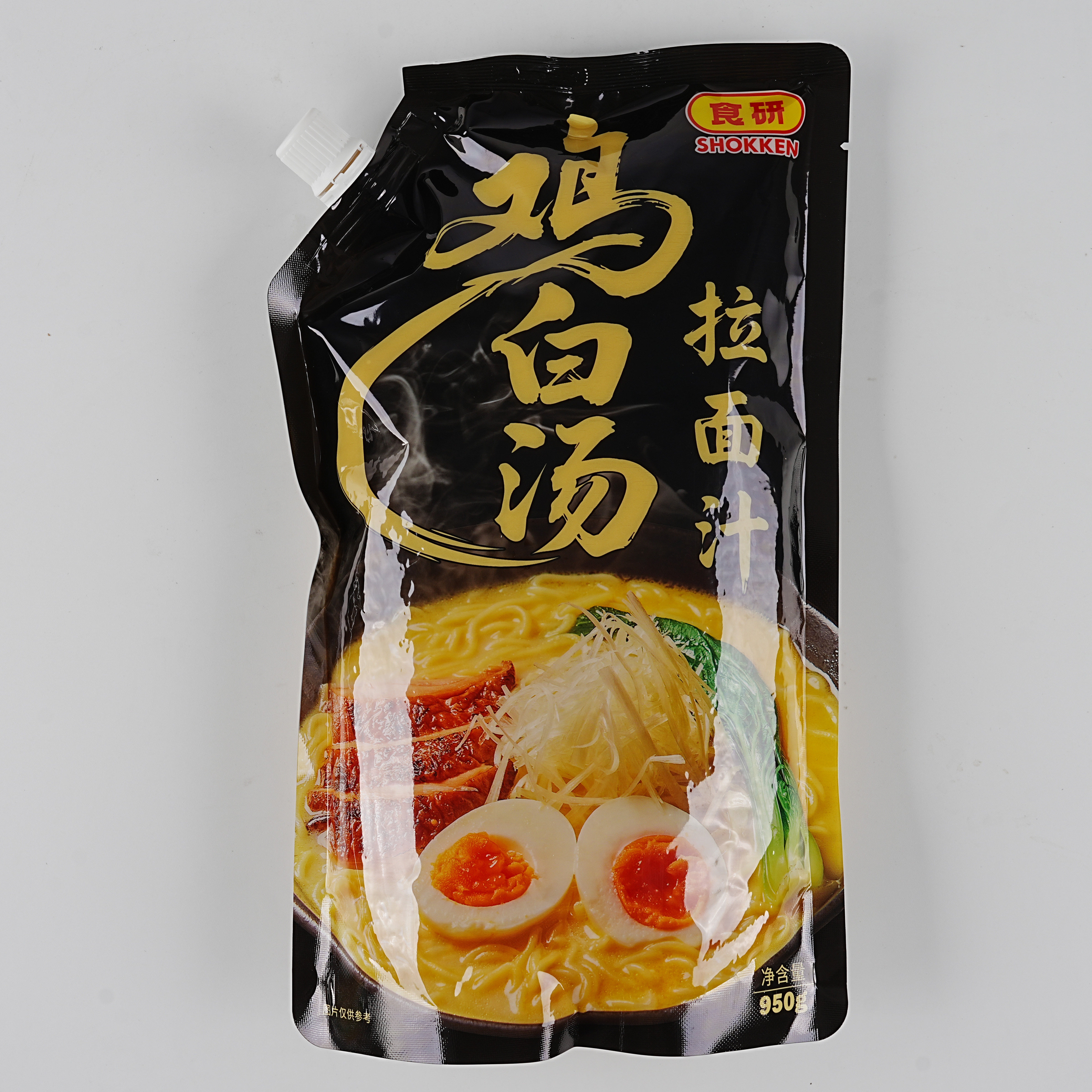 食研鸡白汤拉面汁950g/包日式拉面汤商用火锅麻辣烫浓香鸡骨汤图片