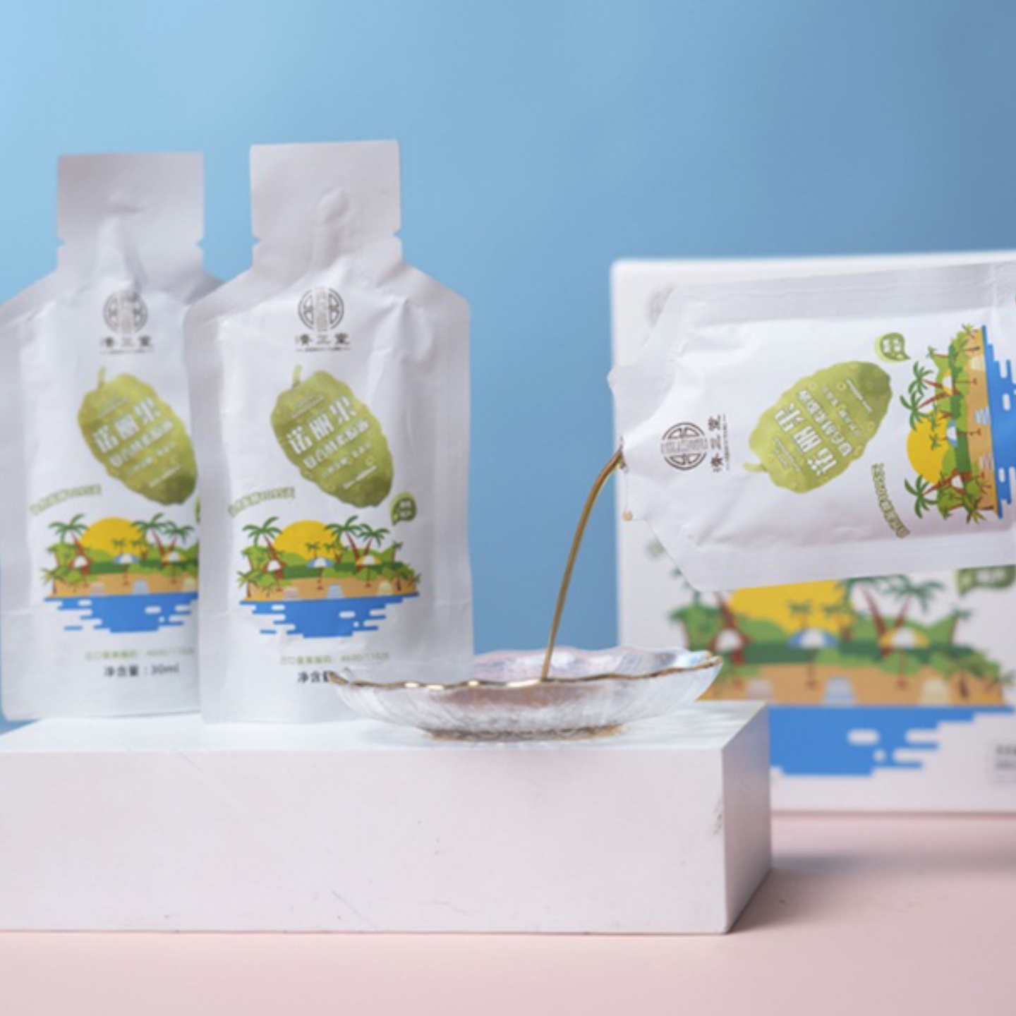 济正堂诺丽果复合酵素原液良久口服原浆营养300ml诺丽果汁饮品