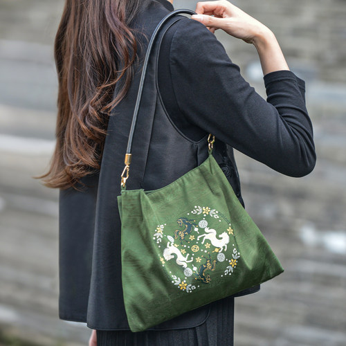 新中式国风复古文艺手拎包