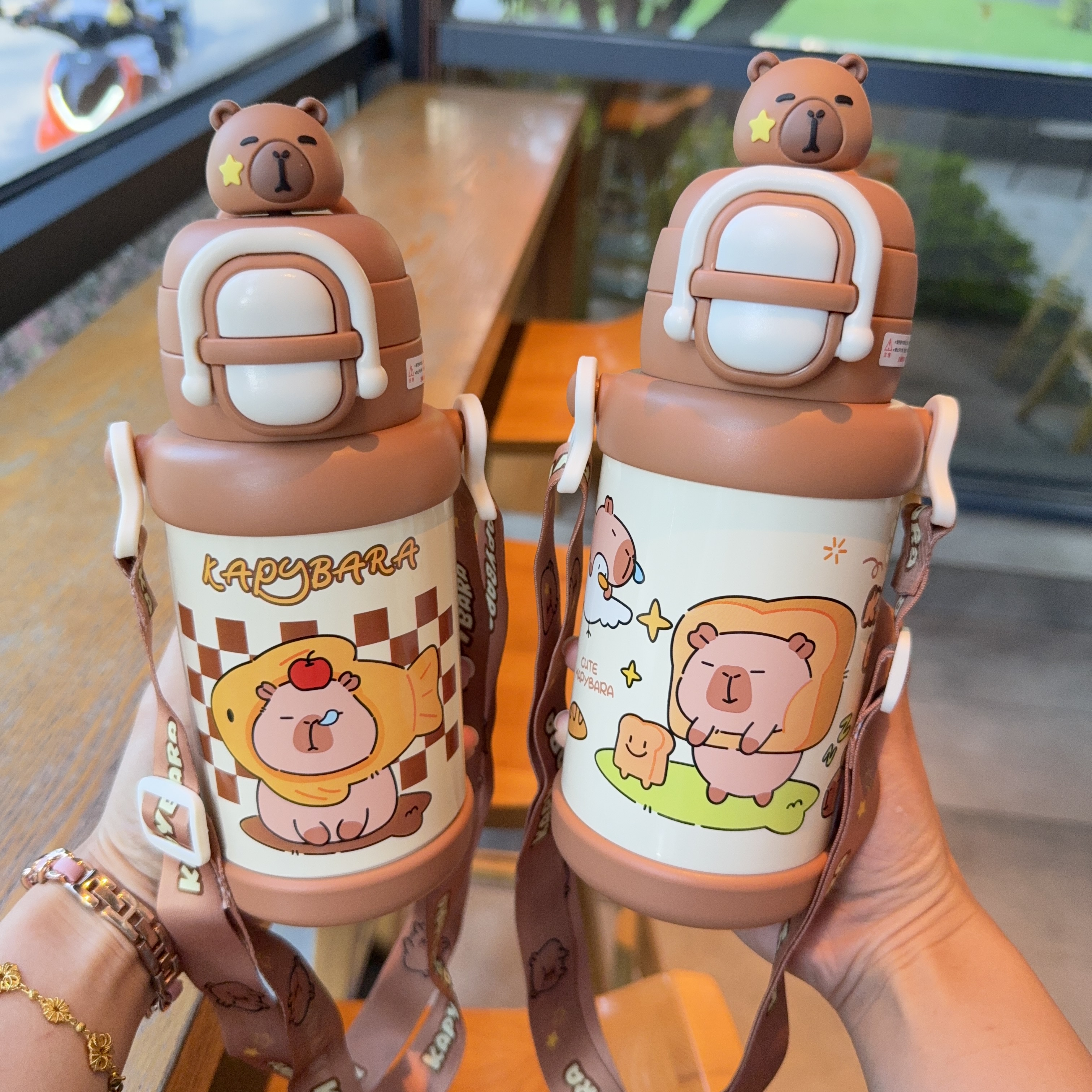 卡片巴拉双饮儿童壶保温杯