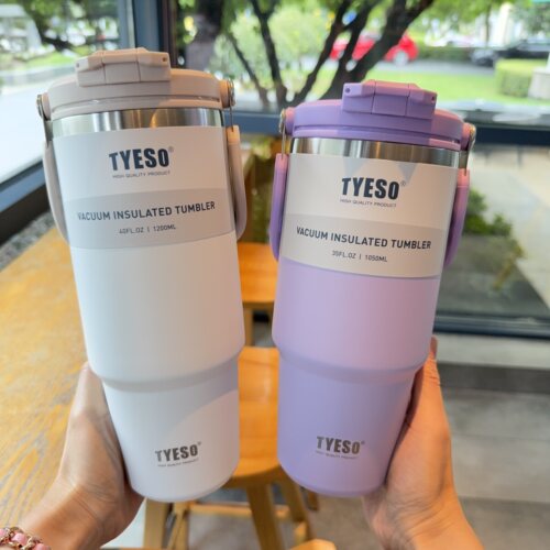 泰硕车载双饮咖啡杯保温保冷