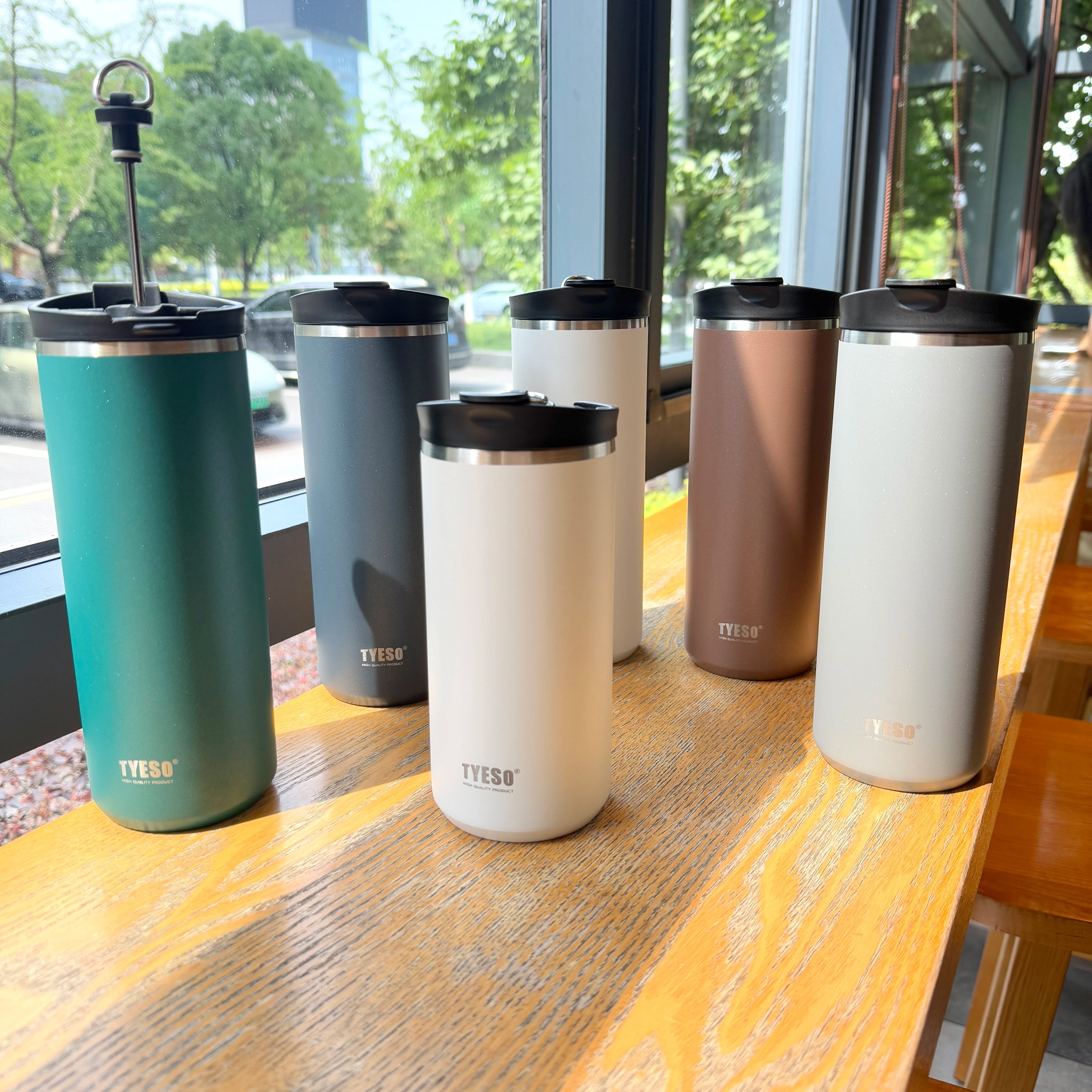 泰硕新品法压杯304不锈钢