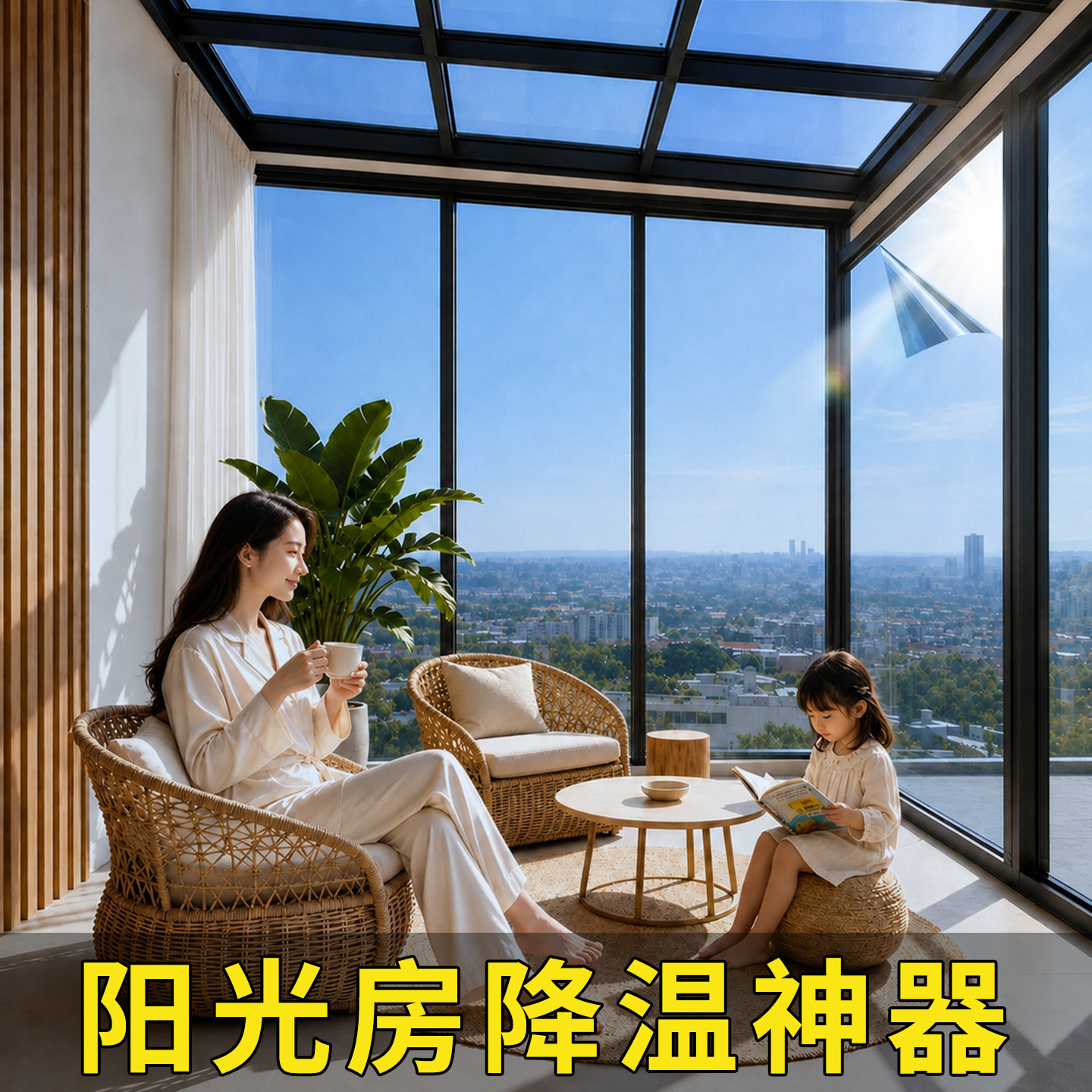 阳光房防晒隔热膜【可定制】