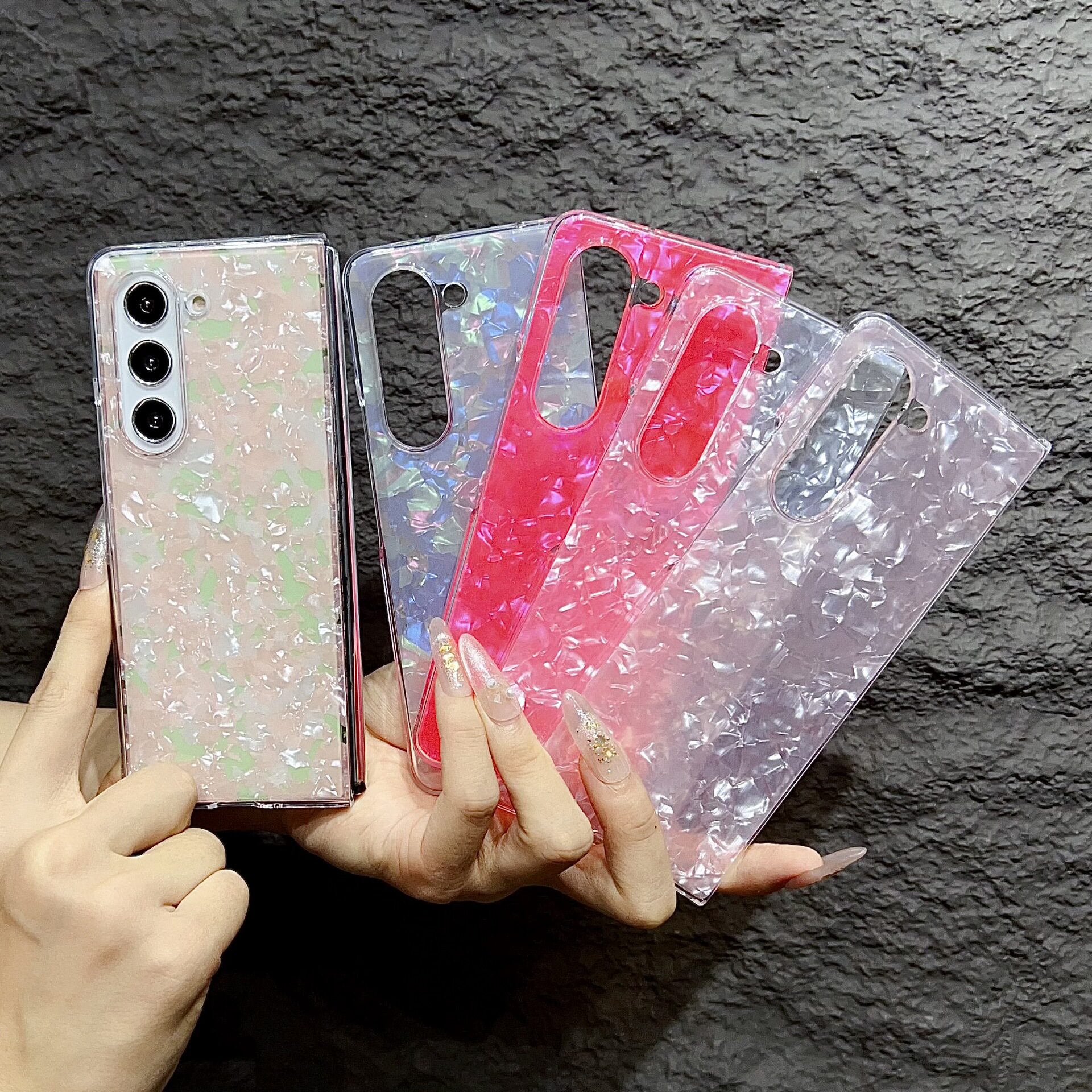 贝壳纹三星简约手机壳zfold6