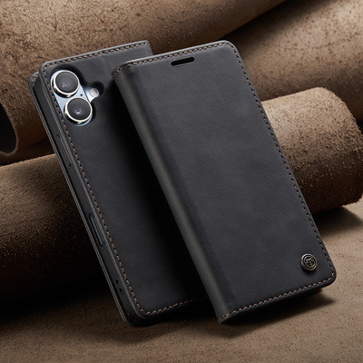 苹果16手机壳翻盖式插卡皮套iphone15pro全包边防摔14promax保护套磁吸16plus复古商务iPhone个性男外壳适用