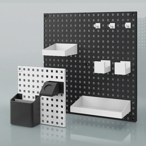 洞洞板免打孔挂钩书房墙上置物架