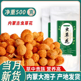 虫草花干货500g非特级野生正品无硫新鲜煲汤材料北金虫草菇蛹虫草