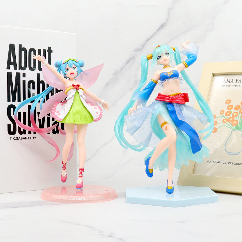 动漫初音未来手办模型 美拉姆蕾姆二次元桌面车载摆件