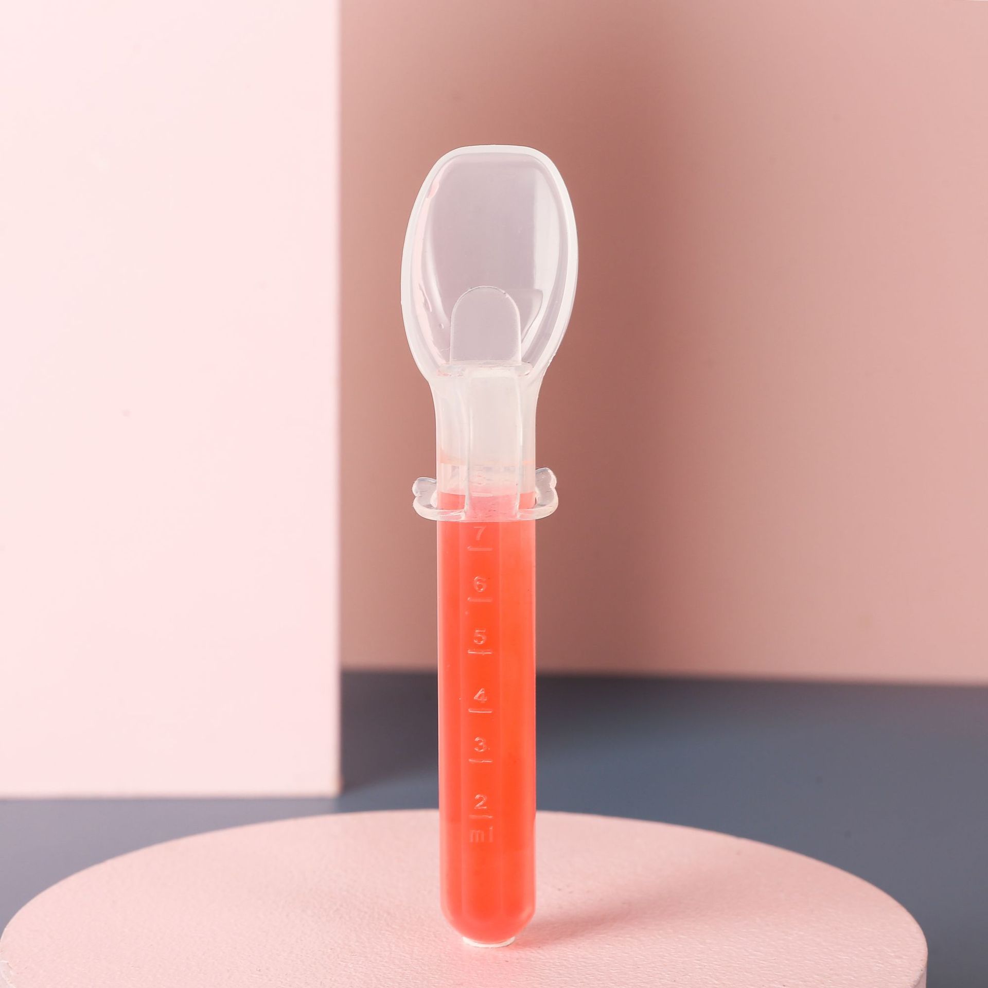 婴儿喂药勺清新宝宝吃药汤匙两件套儿童小孩滴管式组合套装