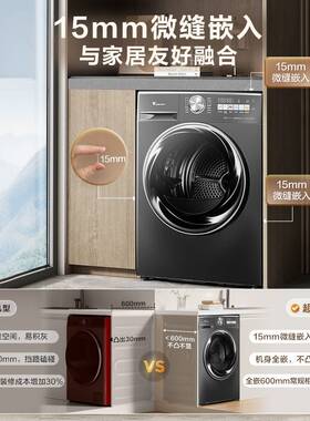 Littleswan/小.天鹅 TH100VH83MAX烘干机热泵式滚筒变频超薄全嵌