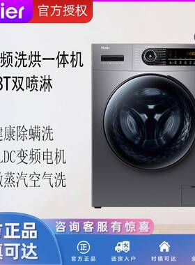 海.尔 EG100HMATE31S 变频10kg洗烘一体超薄除菌螨洗衣机