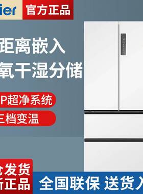 海.尔电冰箱法式多门白色零嵌入式净味BCD-500WGHFD4DW9U1一级无