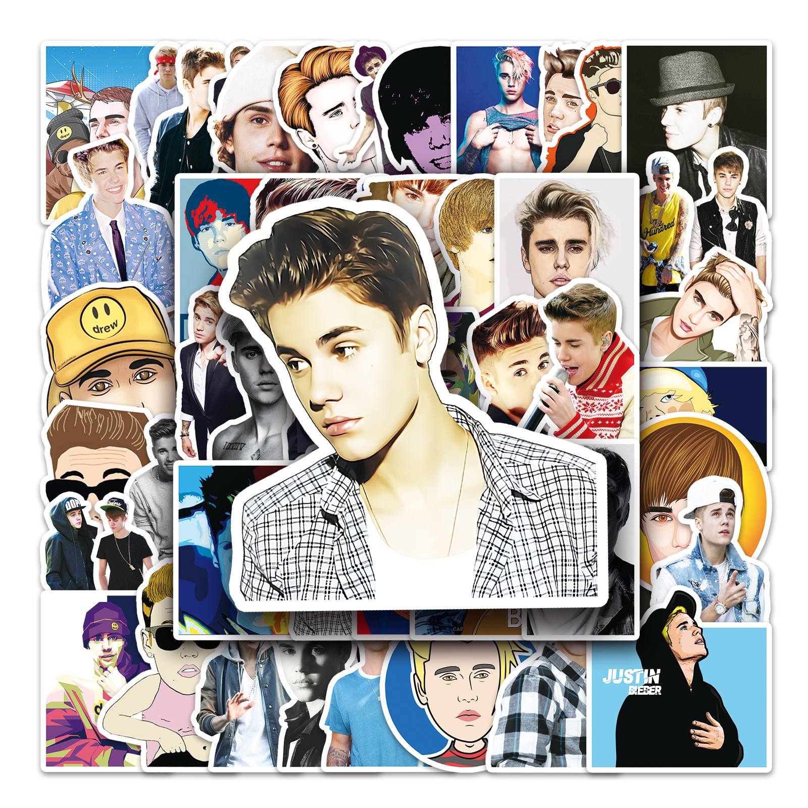 102张贴纸贾斯汀比伯防水装饰diy