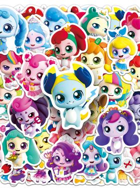 100张奇妙萌可奖励贴纸幼儿园儿童女孩卡通贴画手账素材DIY粘贴纸